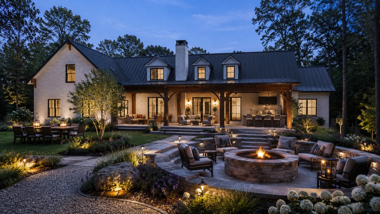Canopy Residence rear exterior visualization